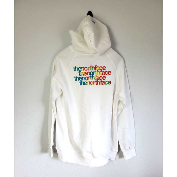 The North Face Hoodie Pullover Womens Large Graphic Never Stop Exploring White - Picture 3 of 13